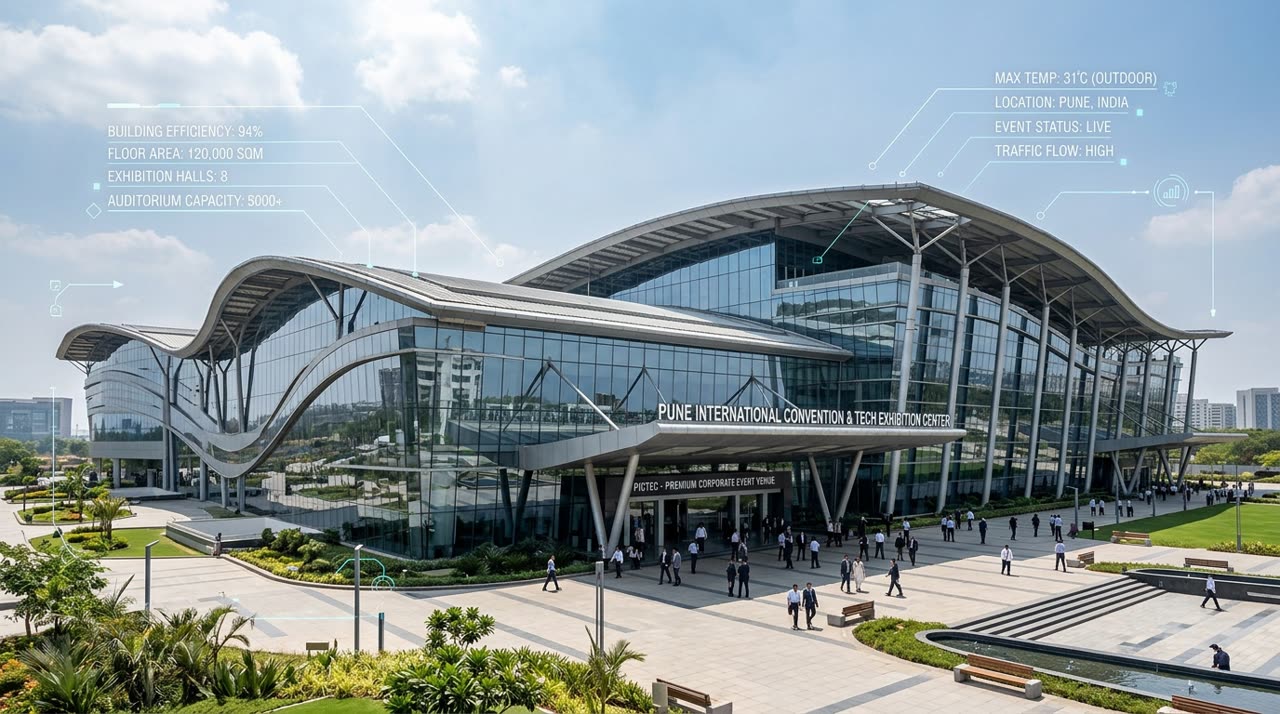 Pune International Convention Center Exterior